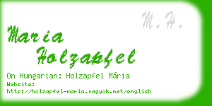maria holzapfel business card